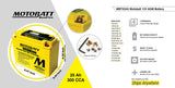 Motobatt MBTX24U Battery - 12V 25Ah 350CCA Sealed AGM
