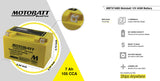 Motobatt MBTX7ABS Battery - 12V 7Ah 105CCA Sealed AGM