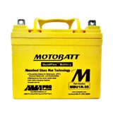 Motobatt MBU1R-35 Battery - 12V 35Ah 420CCA Sealed AGM