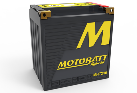 Motobatt MHTX30 Battery - 12V 24Ah 650CCA Hybrid Lithium