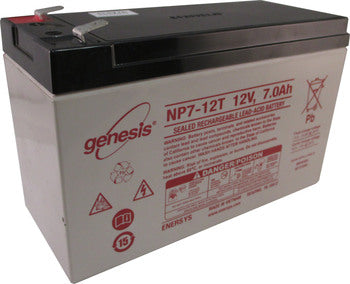 Enersys Genesis NP7-12T Battery - 12 Volt 7 Ah (.250" Terminals)