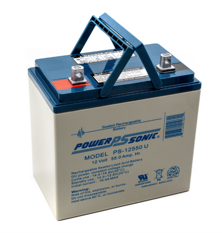 Power Sonic PS-12550 U Battery - 12 Volt 55 Amp Hour